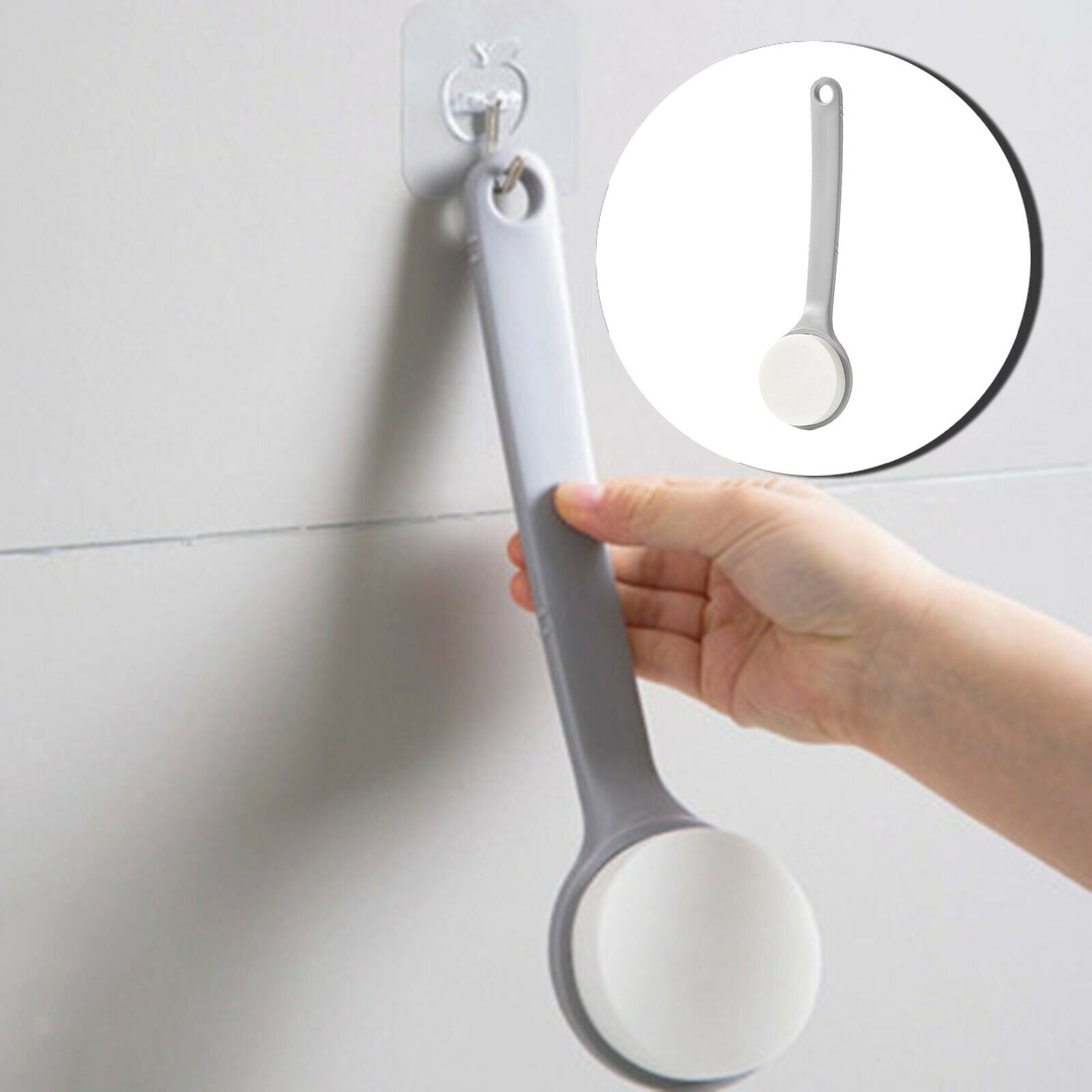Lotion Applicator with Long Reach Handle for Back Suntan Tanning Shower Men