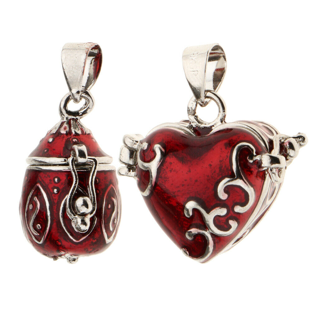 2Pcs Heart Waterdrop Pet Urn Pendant Keepsake Memorial Jewelry Accessory