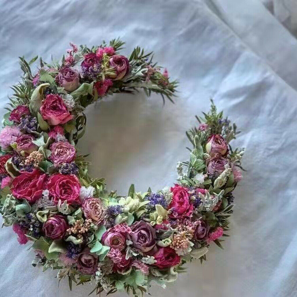 Wreath DIY Rattan Dried Vine Branch Garland Circle Frame Wedding Holiday Party