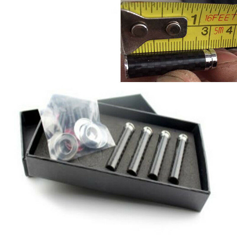 Car Door Lock Pins Carbon Open Handles Real Carbon Fiber Copper 4PCS Ubiversal