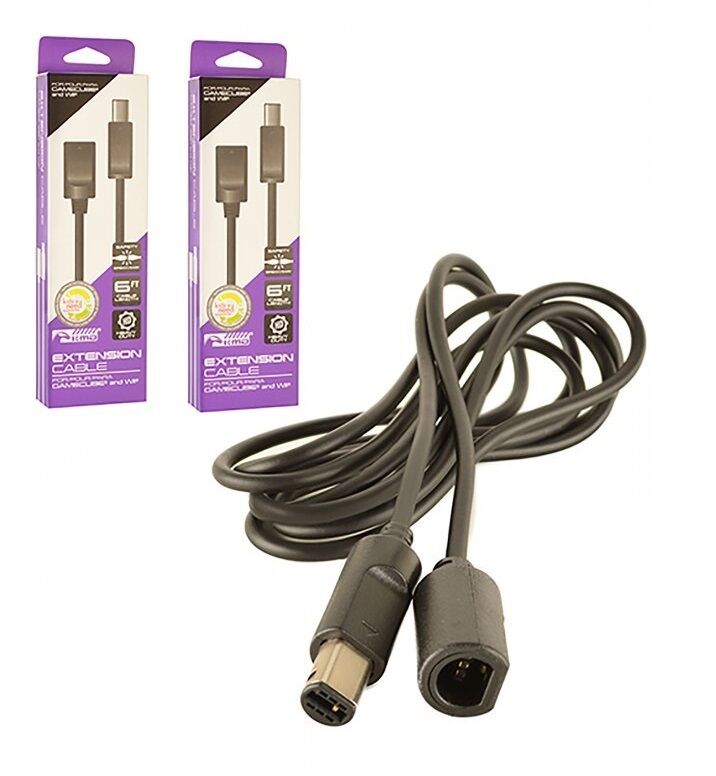 2 New 6 ft. Controller Cord Extensions for Nintendo Gamecube 6' Foot Cables