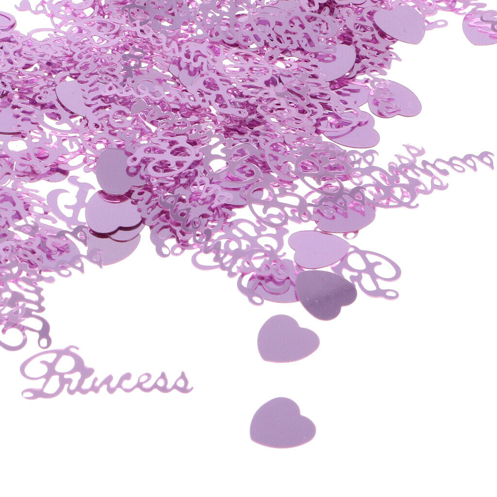 15g Metallic Princess Hearts Table Confetti Foil Table Sprinkles Party Decor