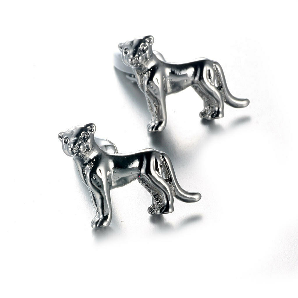 Leopard Style Copper Suit Cufflinks Unique Sign Business Gift for Men