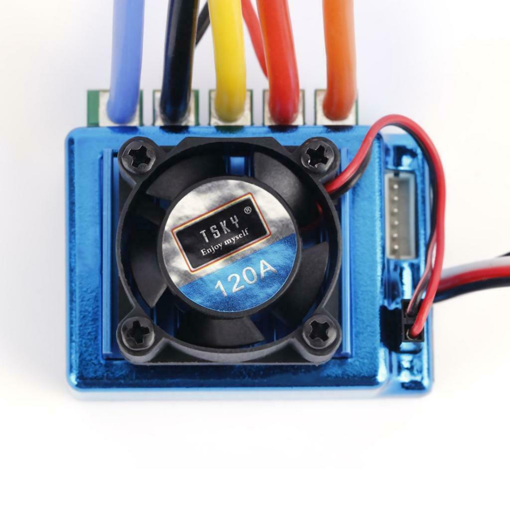 Sensored Brushless 120A ESC Motor  â€‹â€‹Controller for 1/8 1/10 RC Car Truck