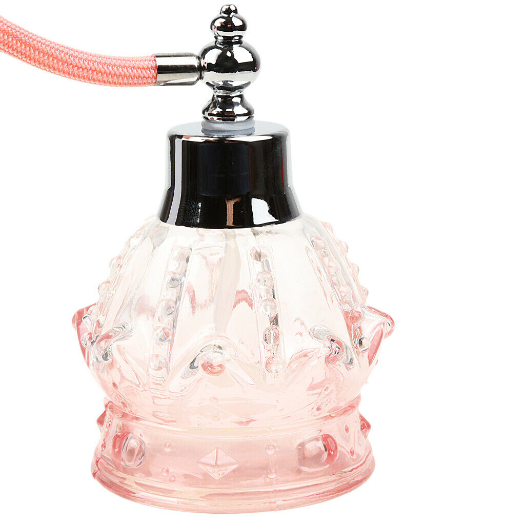 Empty Perfume Pump Spray Bottle Elegant Refillable Sample Atomizer Pink