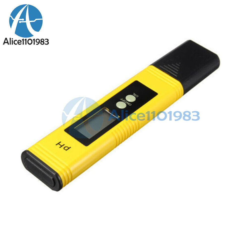 5Pcs Digital PH Meter Tester Aquarium Pool Water Urine Wine LCD Pen Monitor