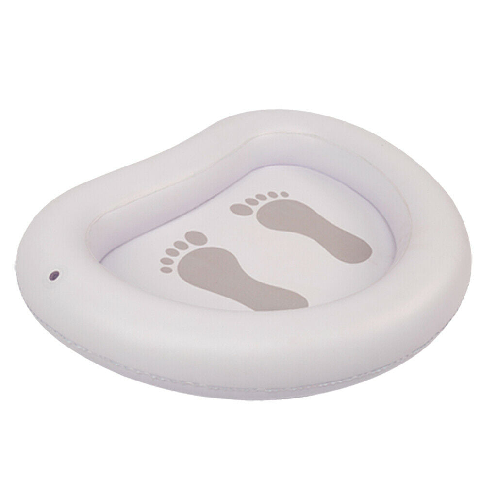 Swimming Pool Foot Bath Washing Tub Inflatable Soak Basin Spa Foot Tray
