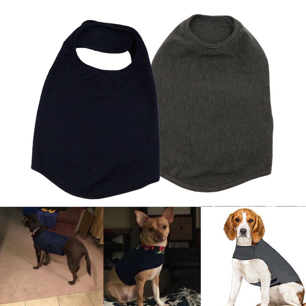2pcs Pet Anti Separation Thunder Calm Fear Relief Vest Jacket Shirt for All