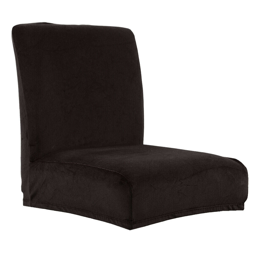 2x Soft Spandex Stretch Short Dining Room Chair Covers, Banquet Chair Seat