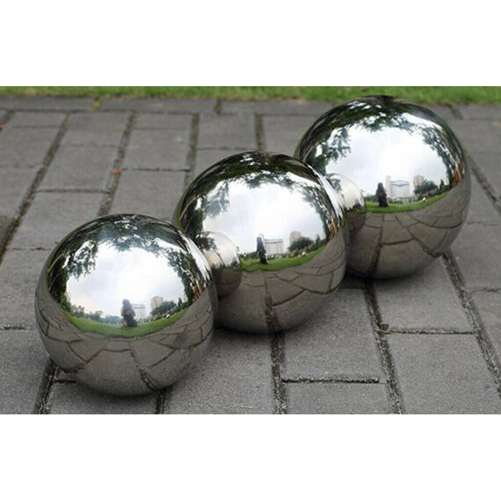 Hollow Gazing Ball Polish Shiny Mirror Sphere For Home Garden Ornament 76mm