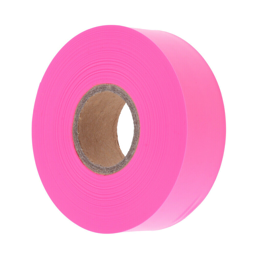 1Pcs Pink Hunting Hiking Flagging Trail Marking Ribbons 45m.L x 2.5cm.W