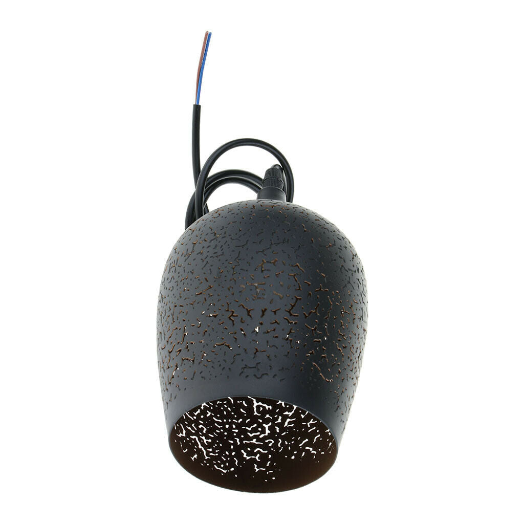 Industrial Style Replacement Bell Shaped Lamp Shade,20x13cm, Black,Vase Design