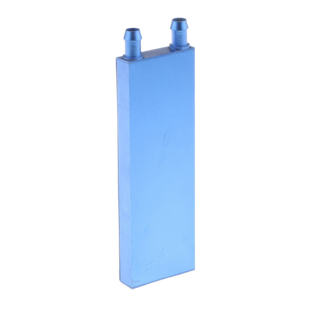 Water Cooling Block Aluminum for Liquid Water Cooler Heat Sink 40x120mm Blue