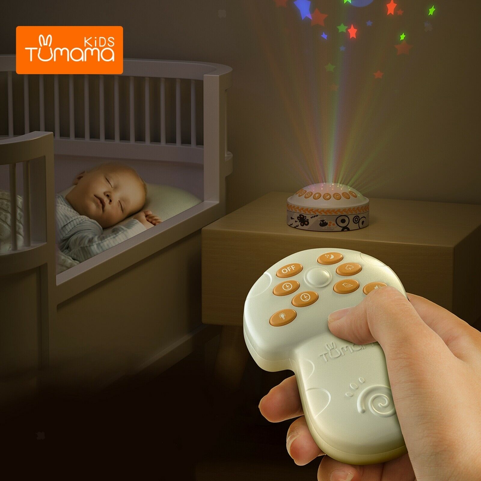 LED Starry Projector Wedding Dance Music Star Sky Night Light Baby Room Lamp