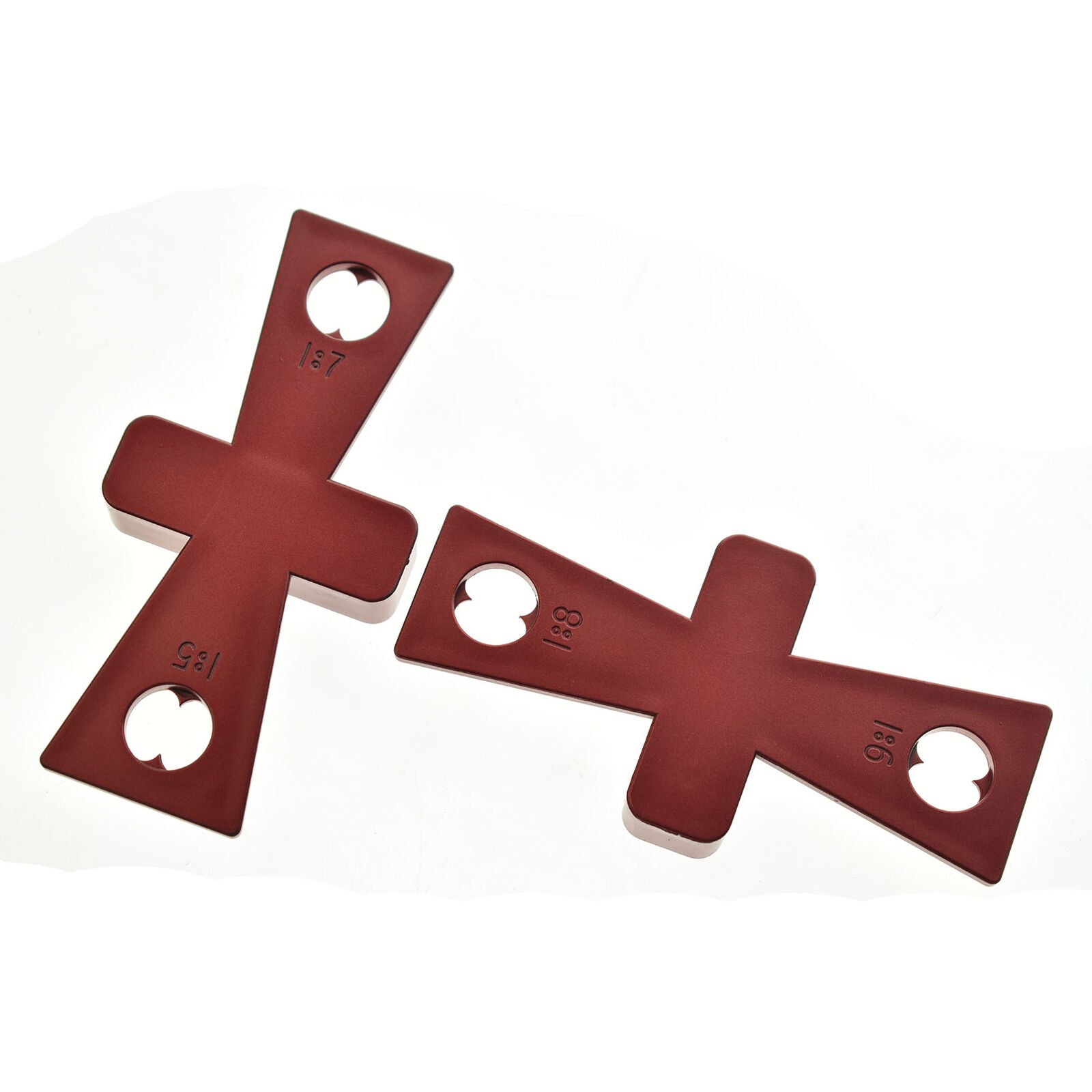 2pcs DIY Ruler Woodworking Dovetail Marker Hand Cut Wood Joints Gauge Guide Tool