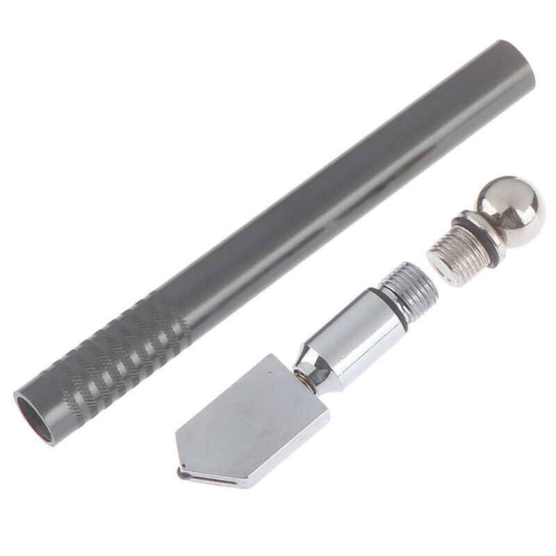 Diamond Antislip Metal Handle Steel Blade Oil Feed Glass Cutter Cutting ToolDEAU