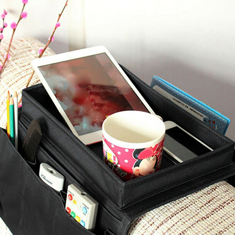 3+1 Pocket Sofa Chair Handrail  TV Remote Control Arm Rest Bag Bedside Organizer