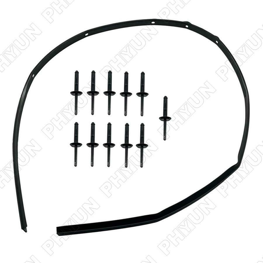For 2008-19 Dodge Challenger Hood to Nose Fascia Bumper Seal & Rivets 68051392AB