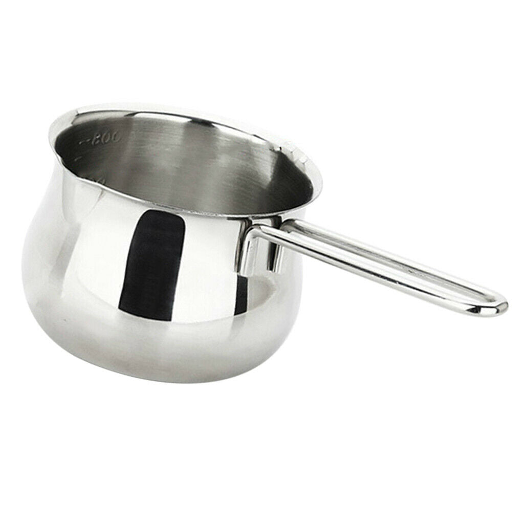 Milk Saucepan Pot Tea with Pour Spouts Kitchen Cooking Tool aus Stainless Steel