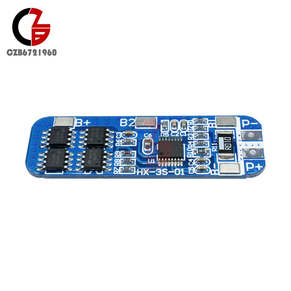 5pcs 10A 3.7V 3S Li-ion Lithium 18650 Battery PCB Protection Board BMS Charger