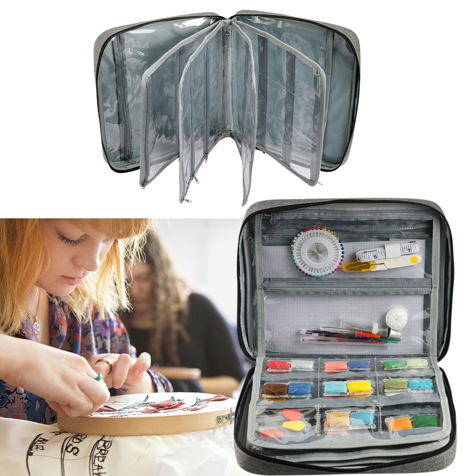 Knitting Practical Hangbag Bag Organziers for Needles Sewing Accessories