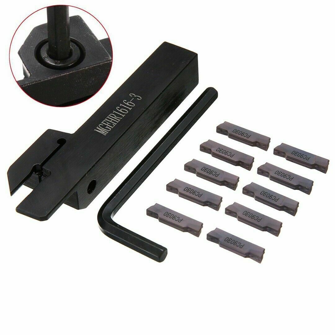 MGEHR1616-3 CNC Lathe Turning Holder Boring Bar with 10pcs MGMN300 Insert