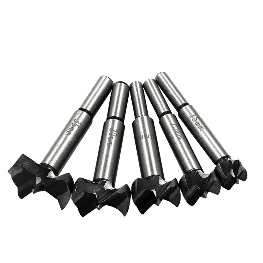 5Pcs Shank Wood Drill Bits Set Punching Machine for hand held drills and drill
