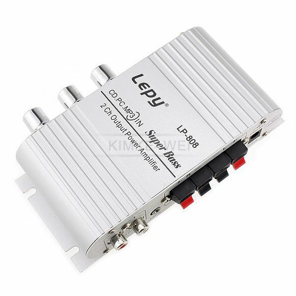 Mini Hi-Fi Amplifier iPod MP3 Stereo Car Bike Home 12V