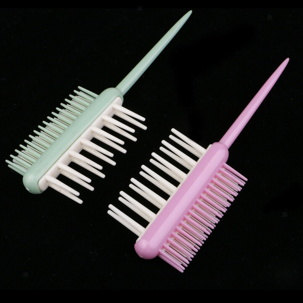 2pcs Multipurpose 2 Sided Hair Comb  Hair   Brush Coloring Tools