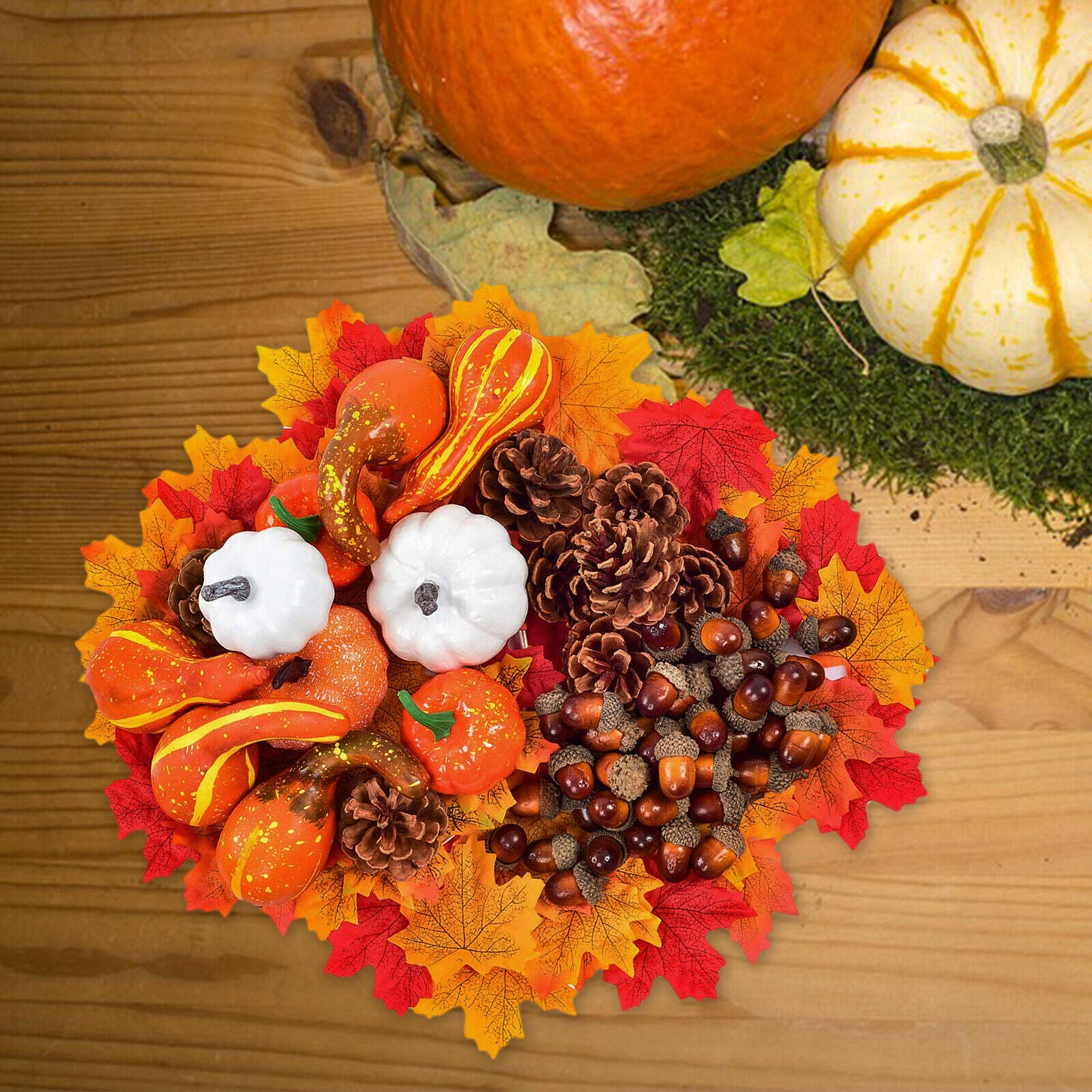 Foam Artificial Pumpkins Acorn Halloween Wedding Party Craft DIY Handwork