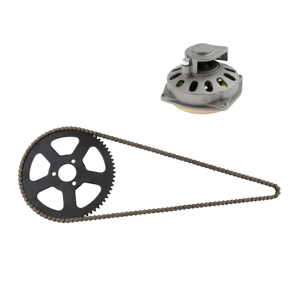 Clutch Drum Bell Housing & 25H 68 Links Drive Chain & Sprocket For 49cc