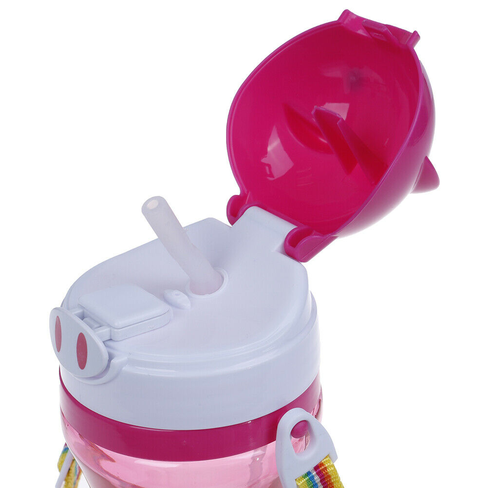 1Pc Cute baby kids straw cup drink water juice cup bottles children gift_sgP XC