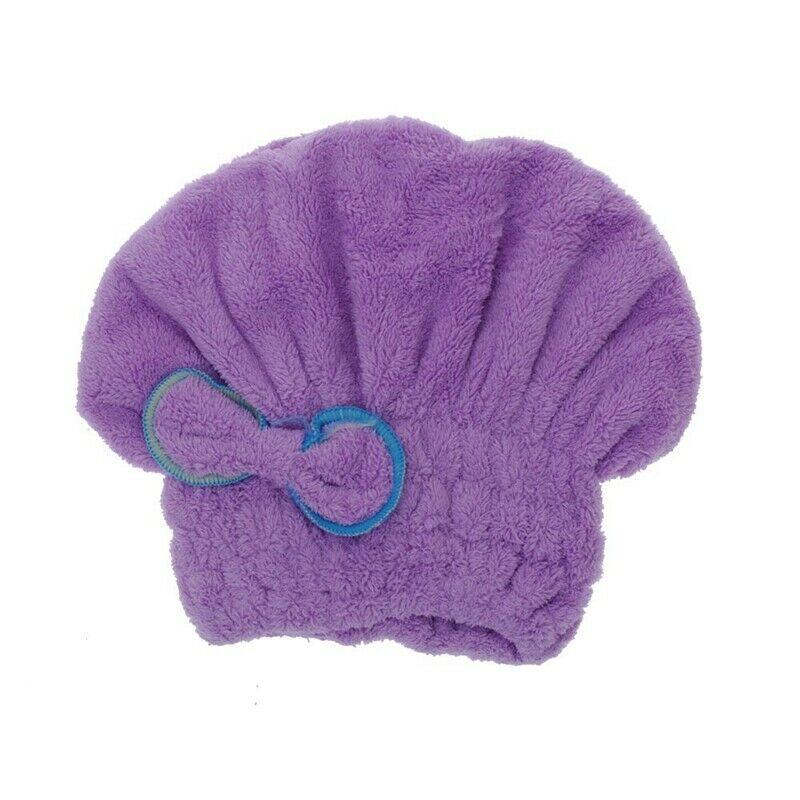 Useful minifiber dry hair hat ly dry hair  rolled towel cap (purple) Y6N1N1