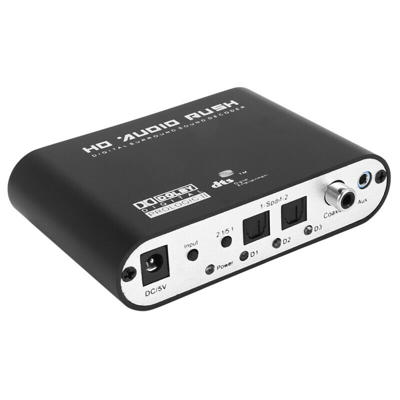 5.1 CH Audio Decoder SPDIF Coaxial To RCA DTS AC3 Digital To 5.1 Amplifier AnaJ1