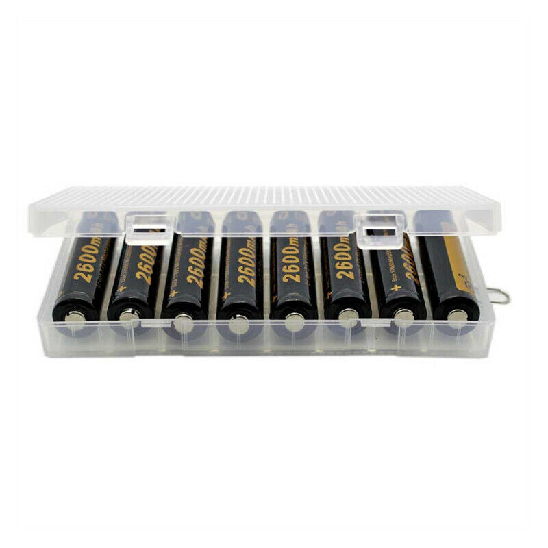 New 8x18650 Battery Holder Case Organizer Container 18650 Storage Box Hard Cover