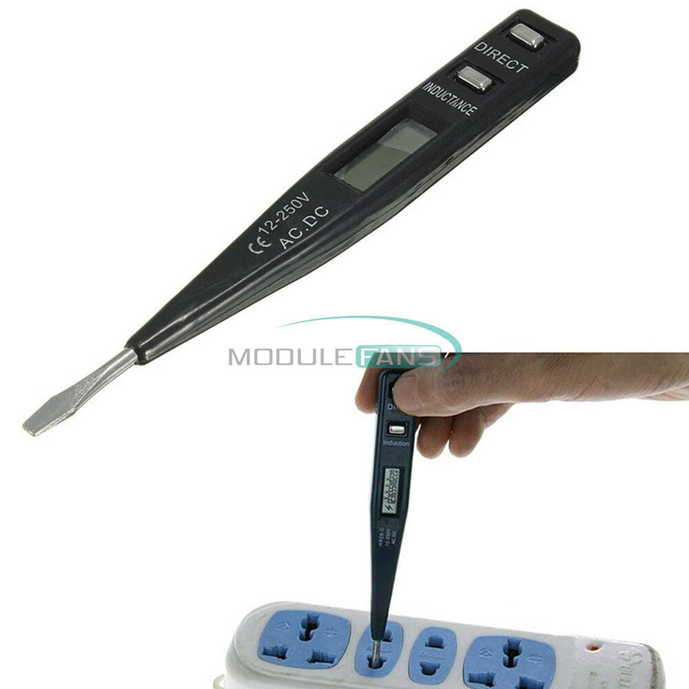 Black AC/DC Digital Electrical Tester Pen Probe Voltage Inductance Detector