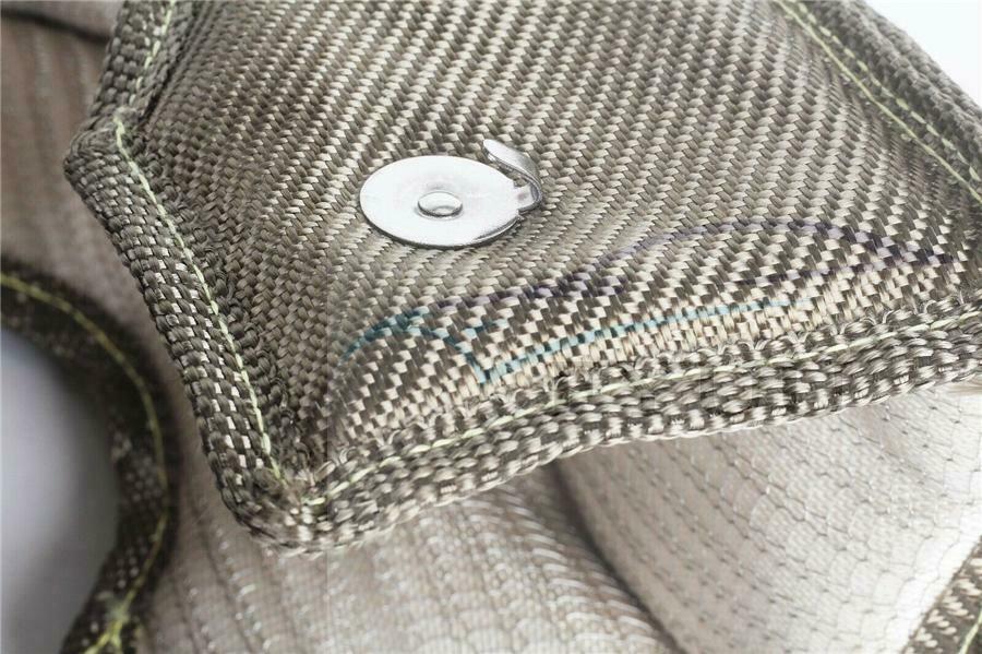 T3 GT30 Titanium Silica Wire Turbo Blanket Heat Shield Turbocharger Cover Wrap