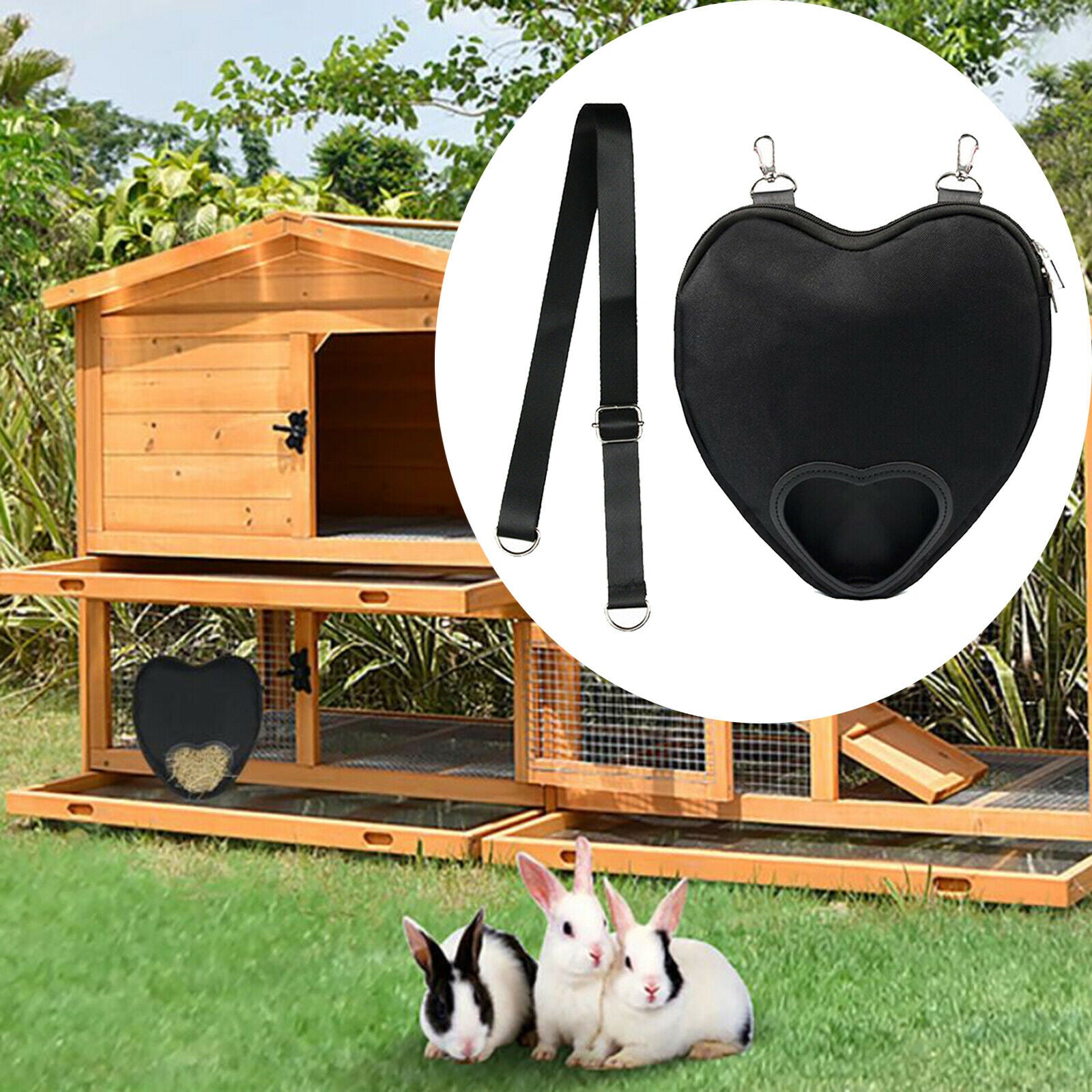 Portable Durable Cute Hanging Hay Bag Feeder for Chinchilla Herbivore Rabbit