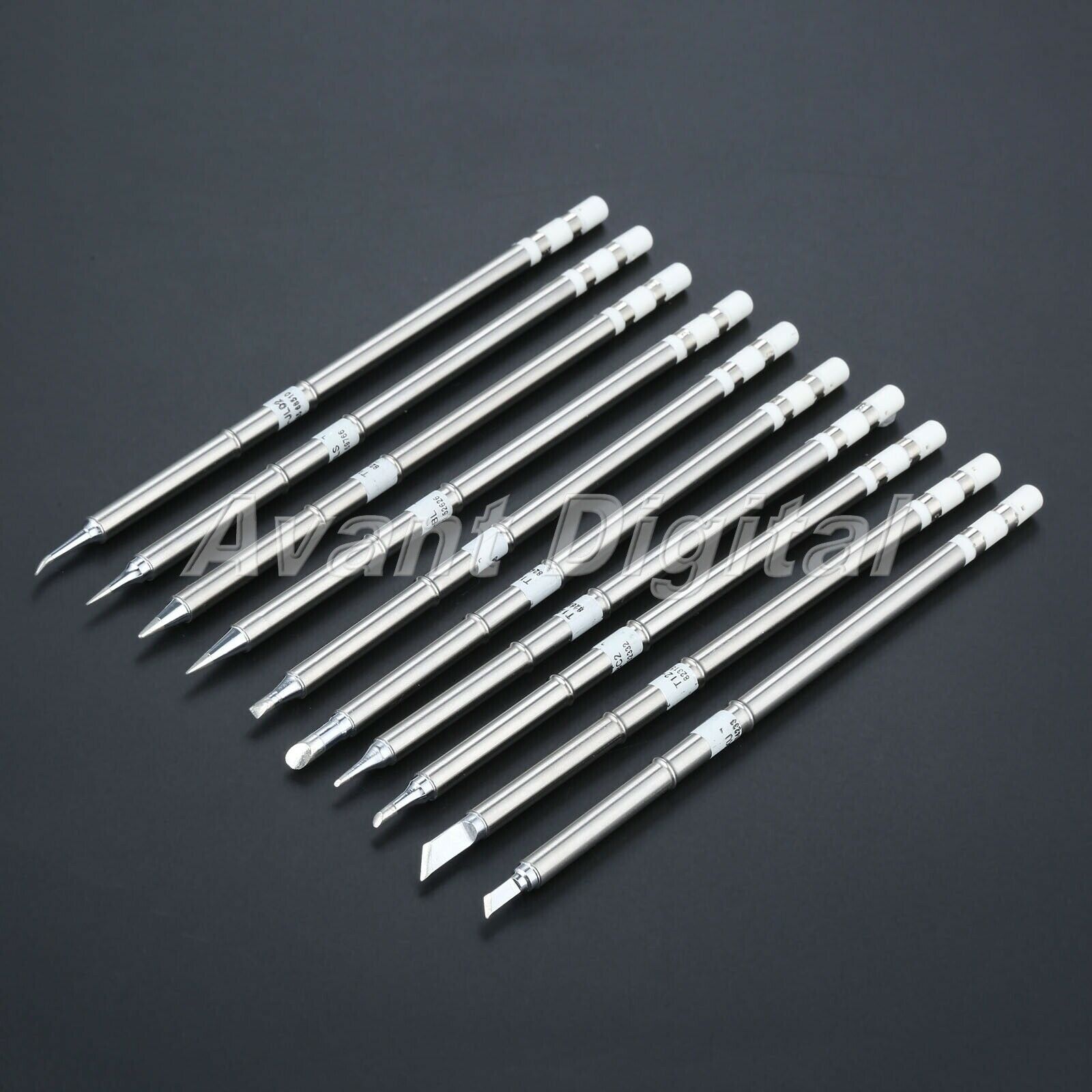 10pcs T12 Series Soldering Iron Tips T12-D24 BC2 C4 B2 KU ILS BL BC1 K JI02 NEW