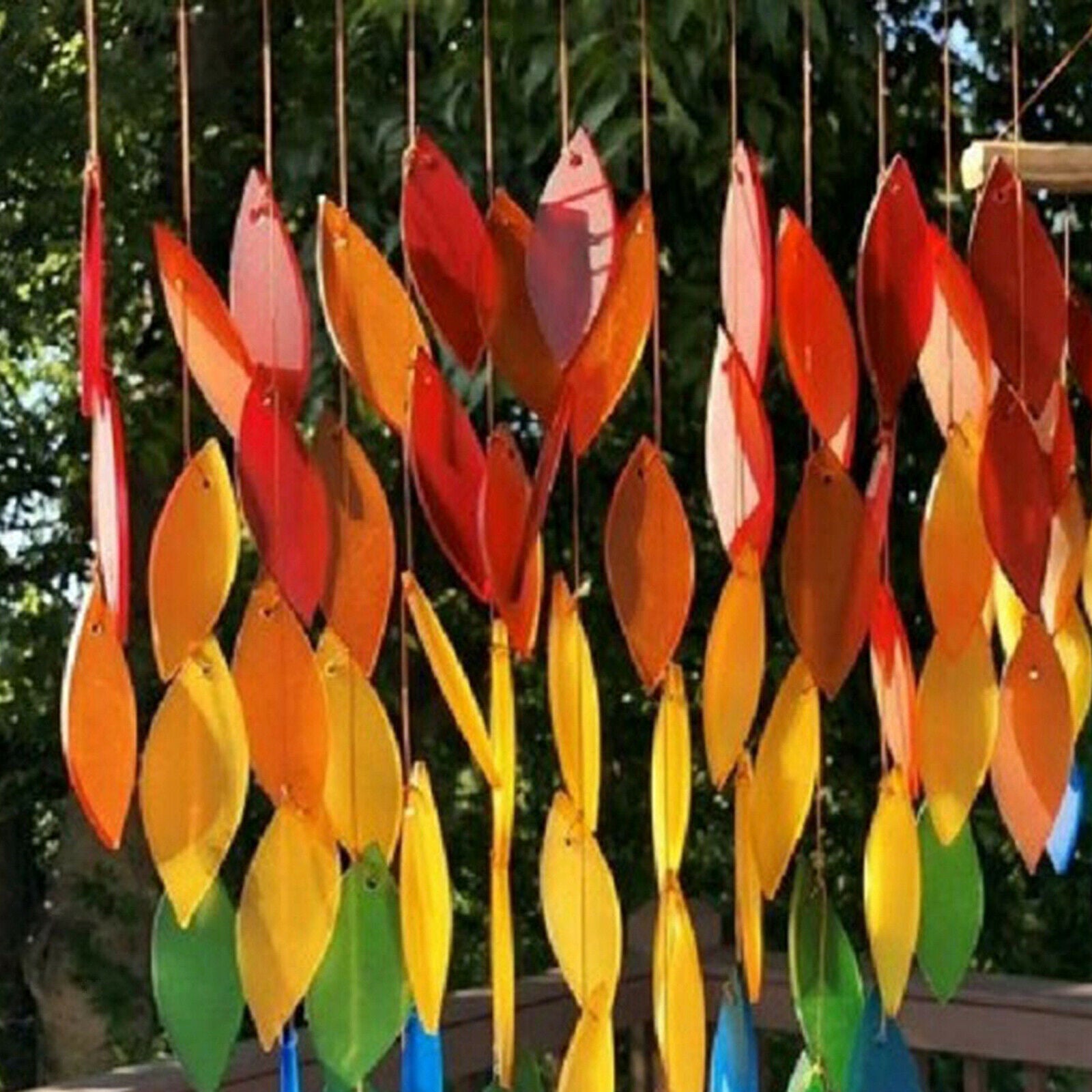 Handworks Rainbow Wind Chimes Perfect Chimes Decor for Outside Garden Porch