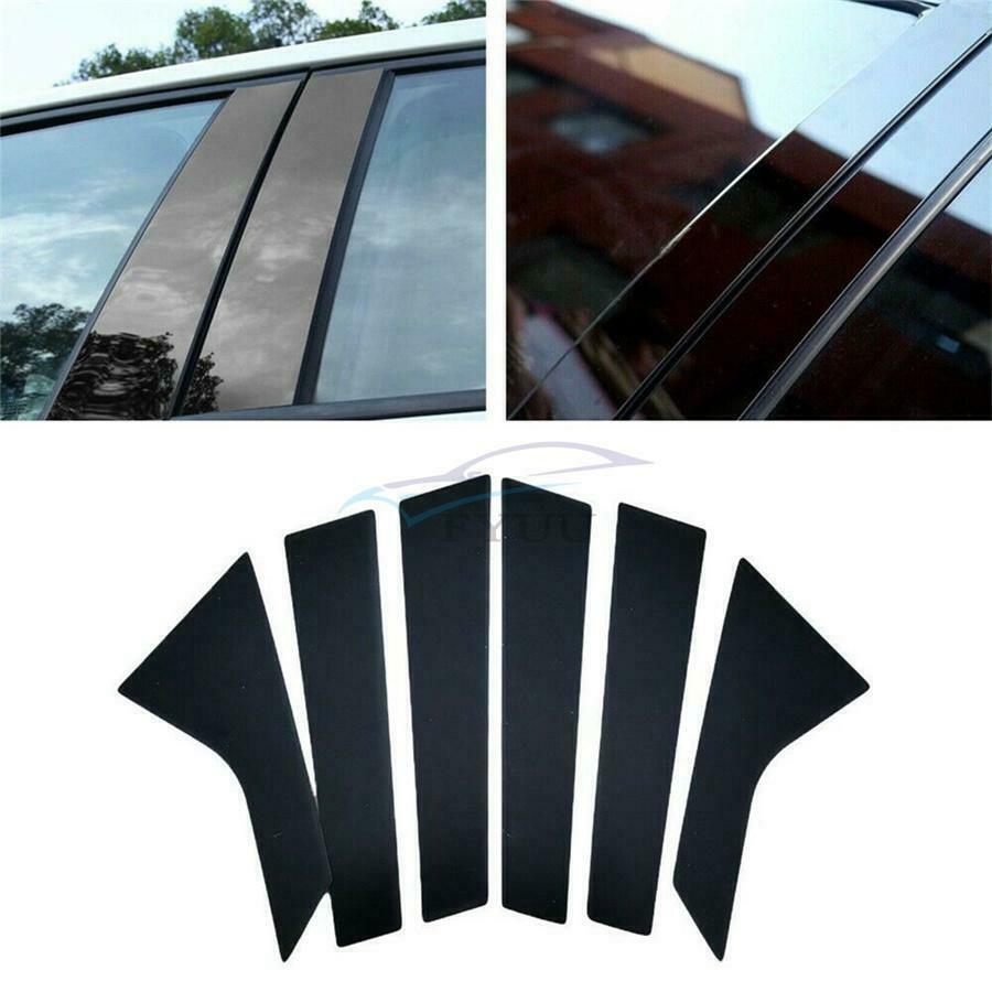 6 Pieces Gloss Black PC Car Styling Door Trim Cover For Hyundai Sonata 2020 2021
