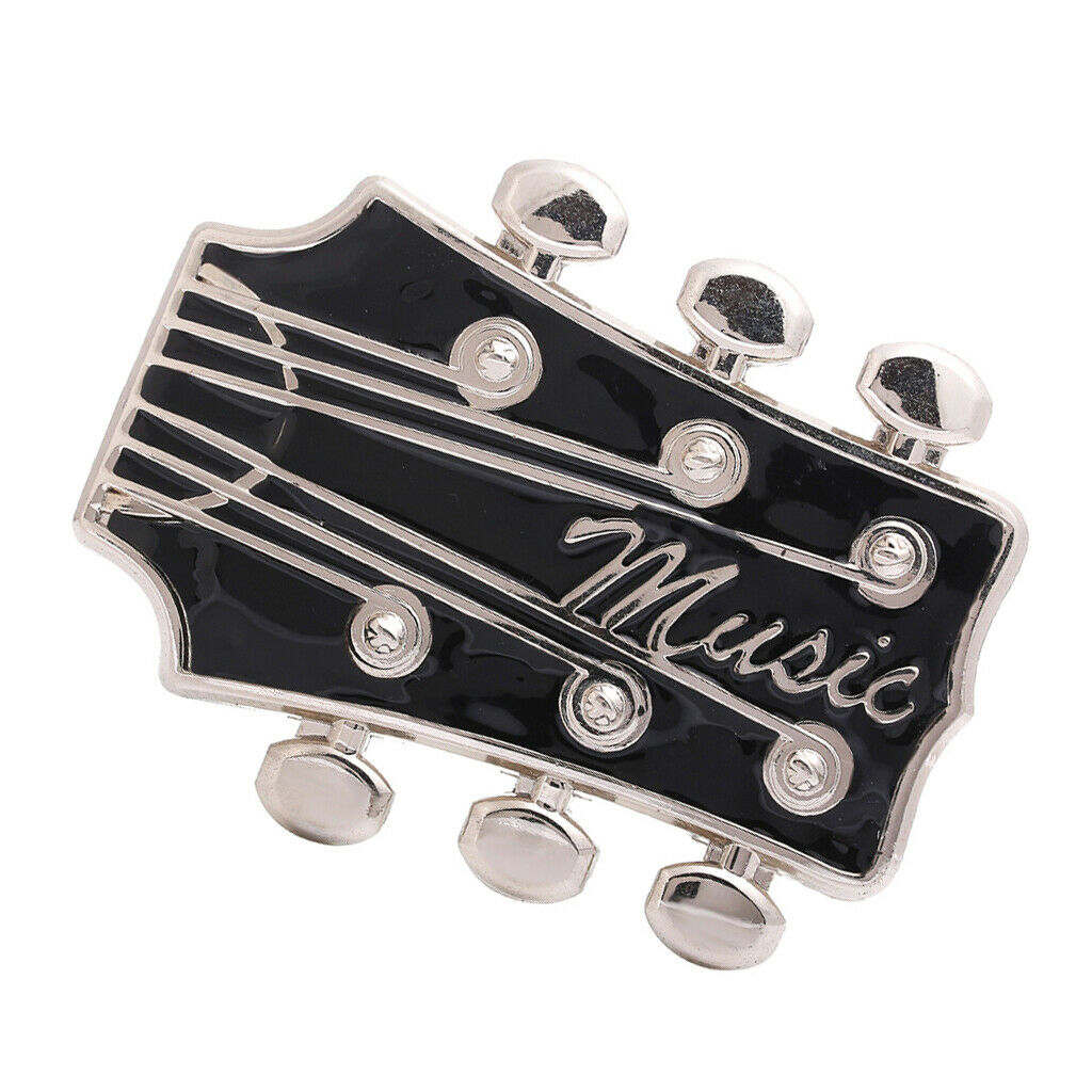 Western Musician Belt Buckle Guitar Headstock Belt Buckle DIY Jeans Ornament
