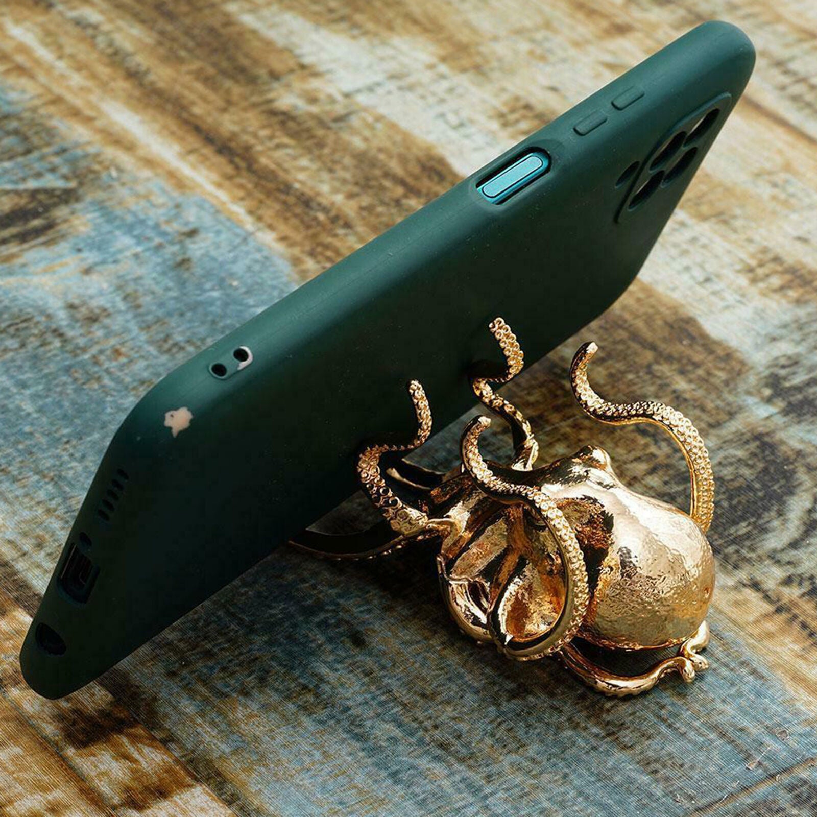 1PC Octopus Holder Cell Phone Holder Desk Phone Stand Alloy + Copper Plating