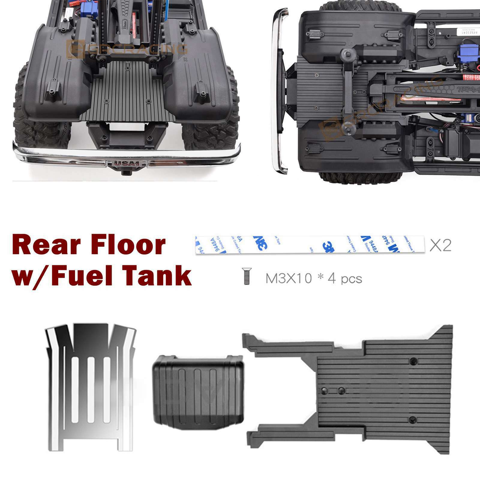 For TRX-4 Bronco/Blazer/G500/Chassis kit/TRAXX G161EB GRC Rear Floor with Tank
