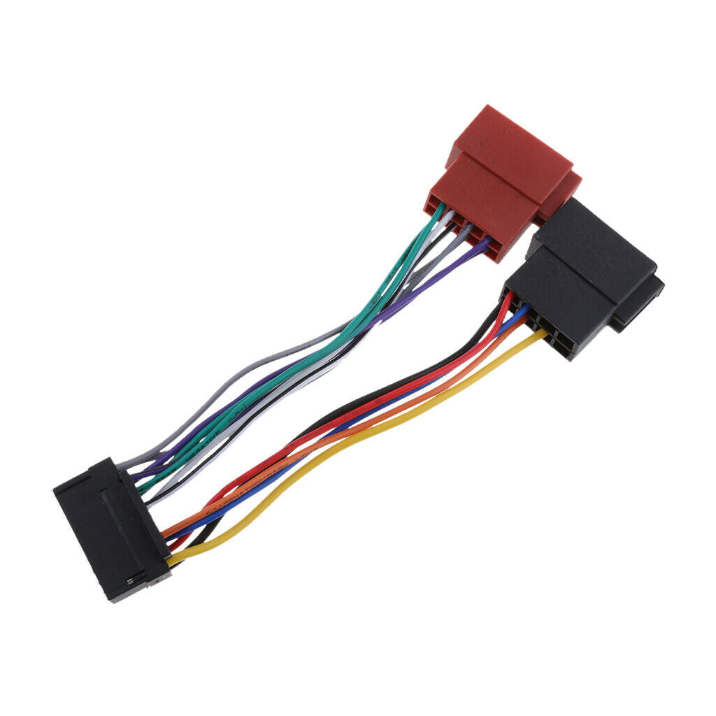 16-pin Stereo Radio ISO Lead Wire Harness Connector Cable for JVC