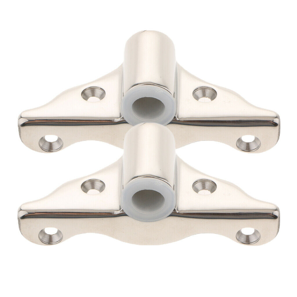 2 Pieces Stainless Steel 316 Marine Oarlock Sockets Universal For Boat