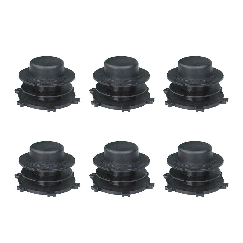Set of 6 Spools Trimmer Head For Stihl Autocut 25-2 FS44 FS55 Black