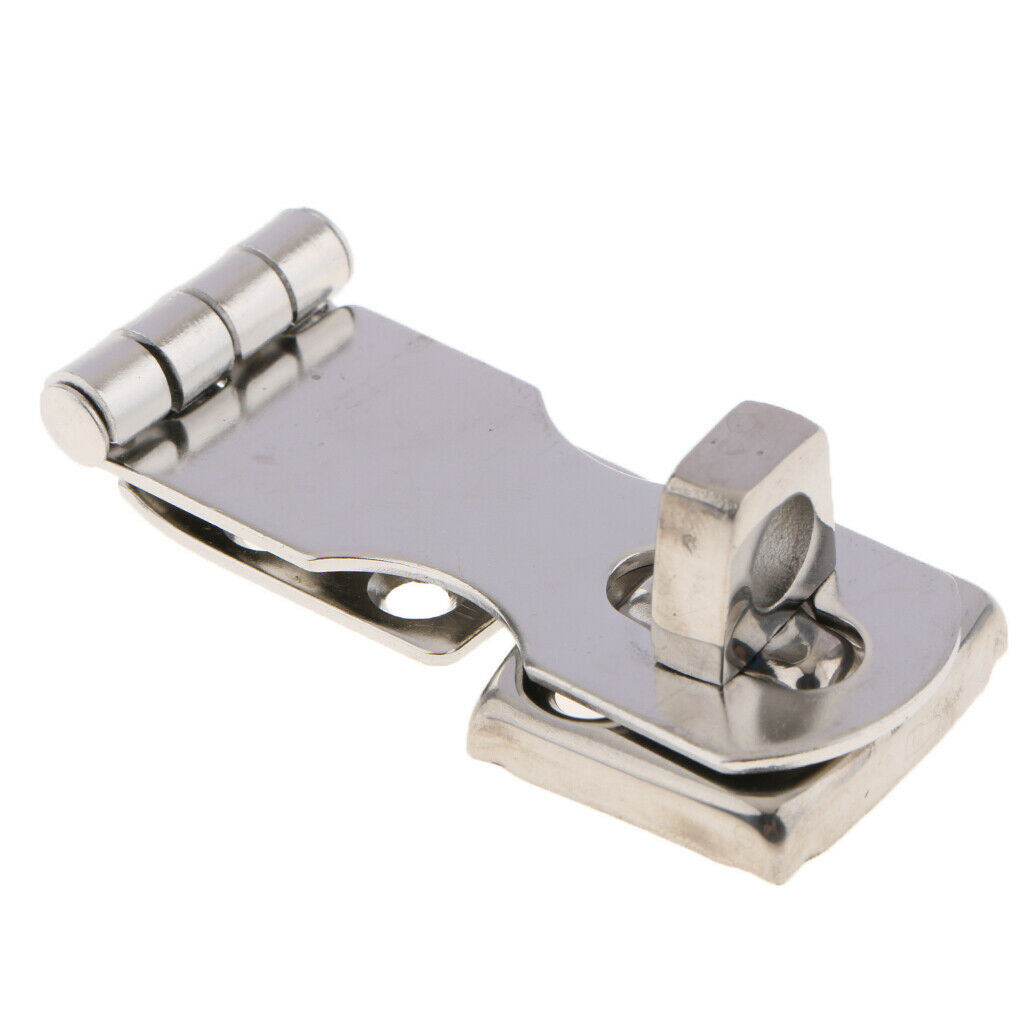 Polished Door Latch Hasp Stainless Steel Window Gate Safety Lock Buckle