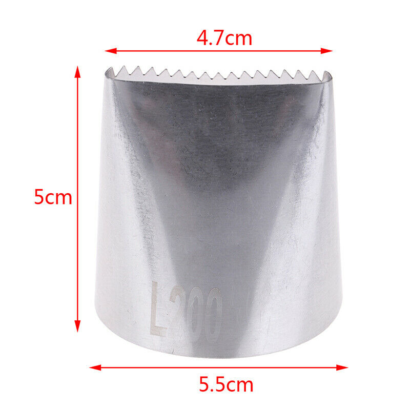 Large Icing Piping Nozzle Cake Decorating Tip Fondant Cake Tools Steel No.l8