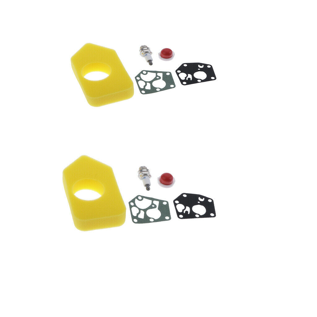 2 Set Chainsaw Air Fuel Filter Spark Plug For  495770 795083